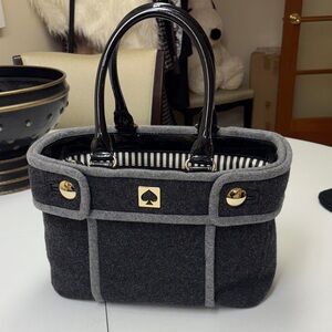 Kate Spade Charcoal and Light Gray Tote